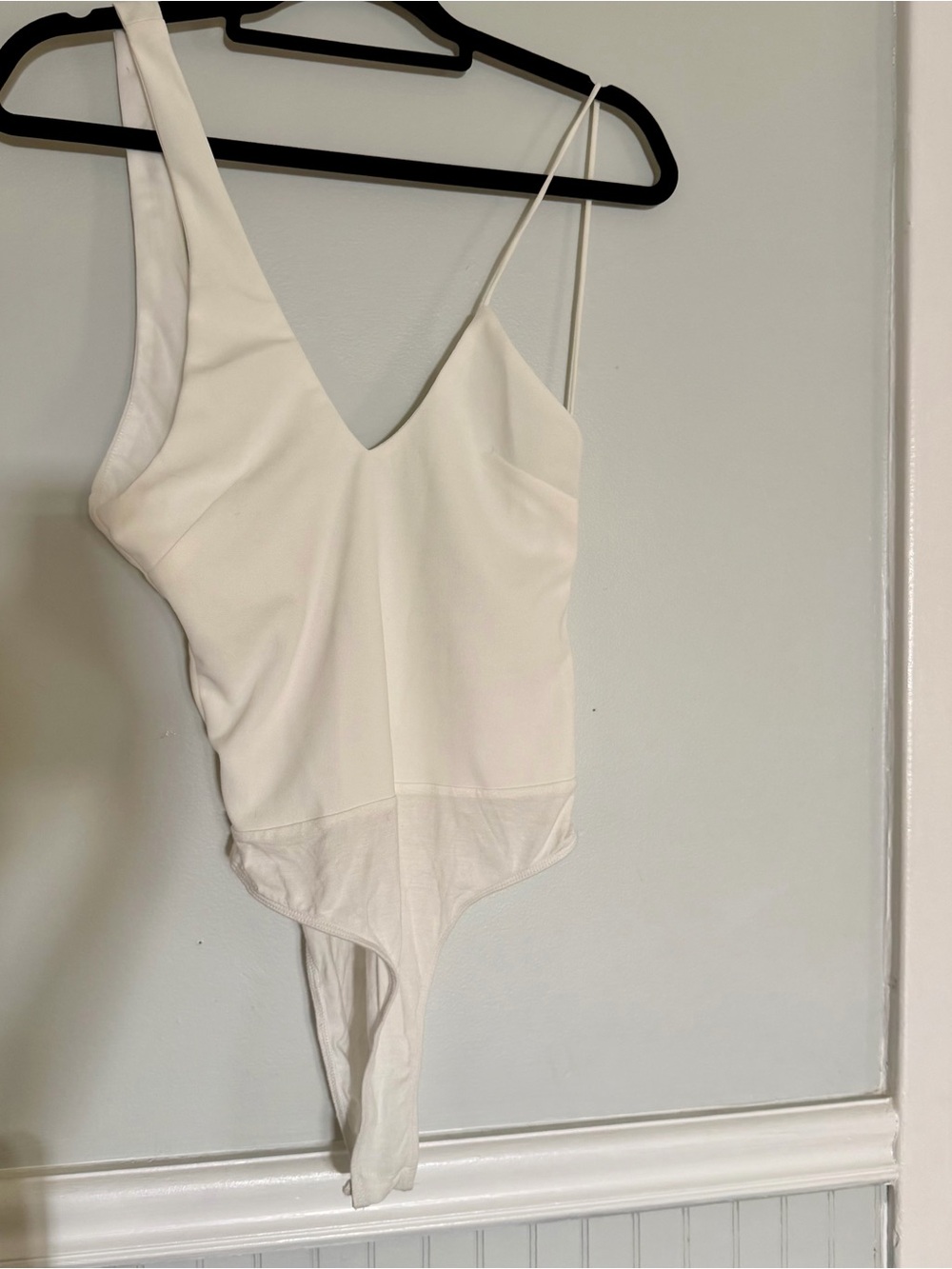 Lulus White Asymmetrical Bodysuit